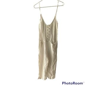 NWOT Arthur Off White jumpsuit rayon and linen SZ 6